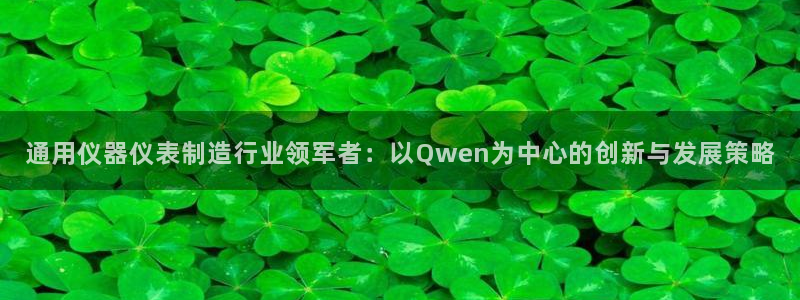 星欧娱乐改名后叫什么：通用仪器仪表制造行业领军者：以Qwen