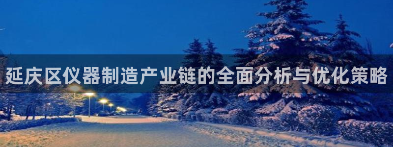 星欧娱乐开户：延庆区仪器制造产业链的全面分析与优化策略